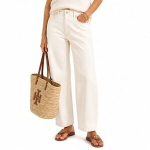 Montgomery Post Atria Relaxed Baggy Straight Jeans Beige 8P‎ NWT